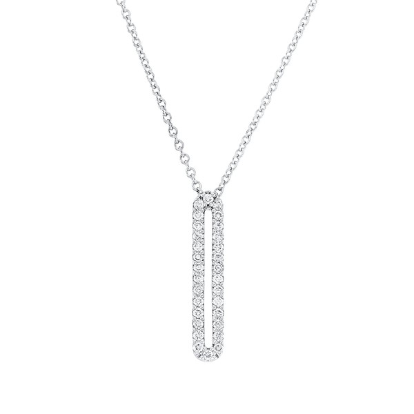 Collier aus 750 Weißgold 30 Brillanten 0.12ct