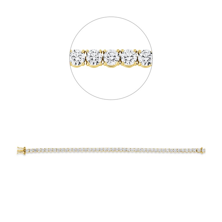 Armband aus 750 Gelbgold 46 Brillanten 9ct