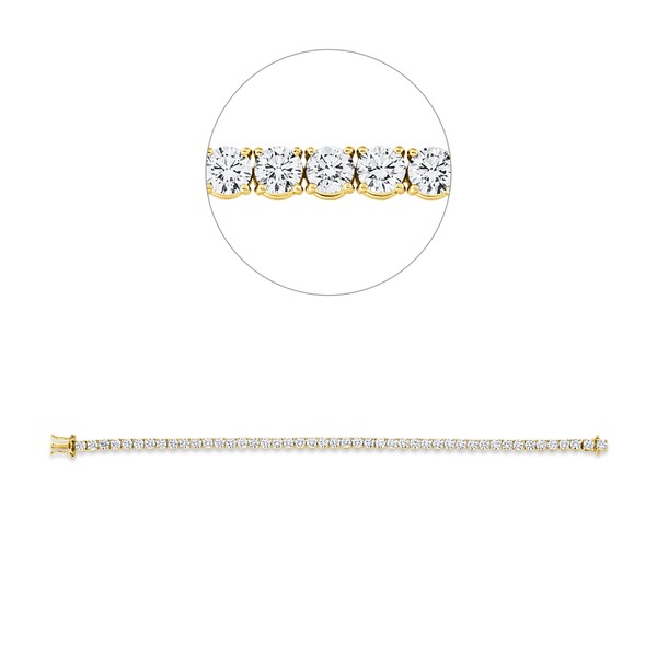 Armband aus 750 Gelbgold 46 Brillanten 9ct