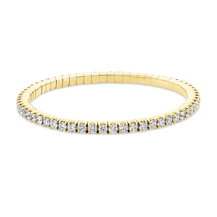 Armband Flex-Band aus 750 Gelbgold 61 Brillanten 4.93ct