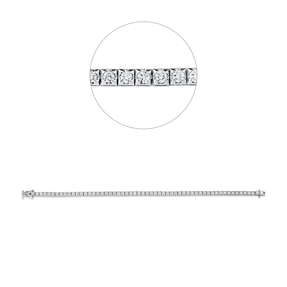 Armband aus 750 Gold Weißgold 57 Brillanten 2,05ct TW-SI L:17,5cm
