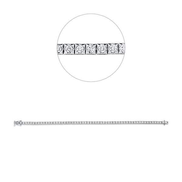 Armband aus 750 Weißgold 57 Brillanten 2.05ct