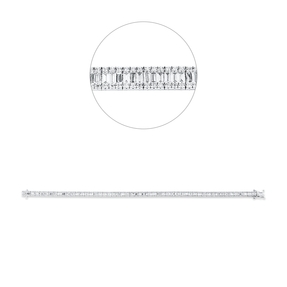 Armband aus 750 Gold Weißgold 467 Diamanten 2ct F-VSI L:17,5cm