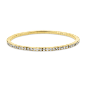 Armband Flex-Band aus 750 Gold Gelbgold 75 Brillanten 3,06ct TW-SI L:17cm