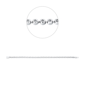 Armband aus 585 Gold Weißgold 44 Brillanten 1,31ct TW-SI L:17,8cm