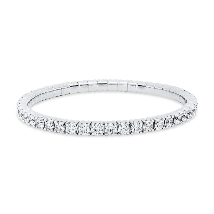 Armband Flex-Band aus 750 Weißgold 46 Brillanten 9.2ct