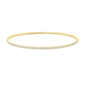 Armreif aus 750 Gold Gelbgold 75 Brillanten 0,52ct TW-SI Ø175mm