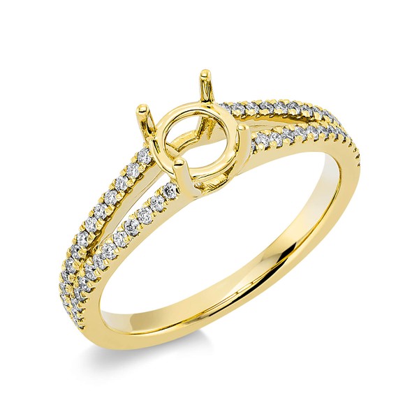 Pavé Ring aus 750 Gelbgold 27 Brillanten 0.49ct