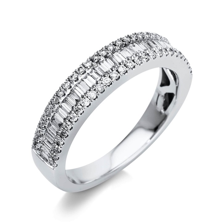 Ring aus 750 Weißgold 86 Brillanten 0.57ct