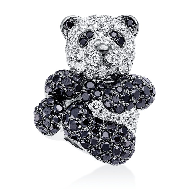 Anhänger aus 750 Weißgold 141 Brillanten 1.55ct