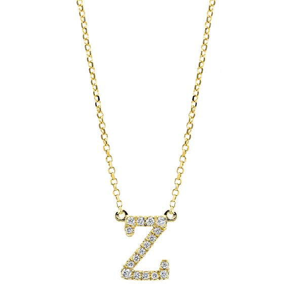 Collier aus 750 Gelbgold 17 Brillanten 0.08ct