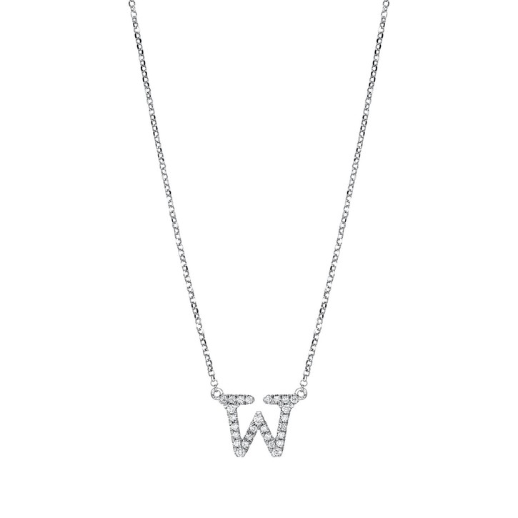 Collier aus 750 Weißgold 27 Brillanten 0.12ct