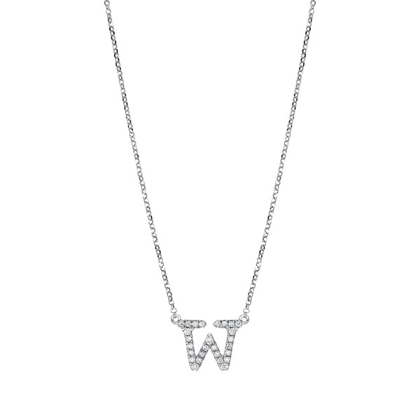 Collier aus 750 Weißgold 27 Brillanten 0.12ct