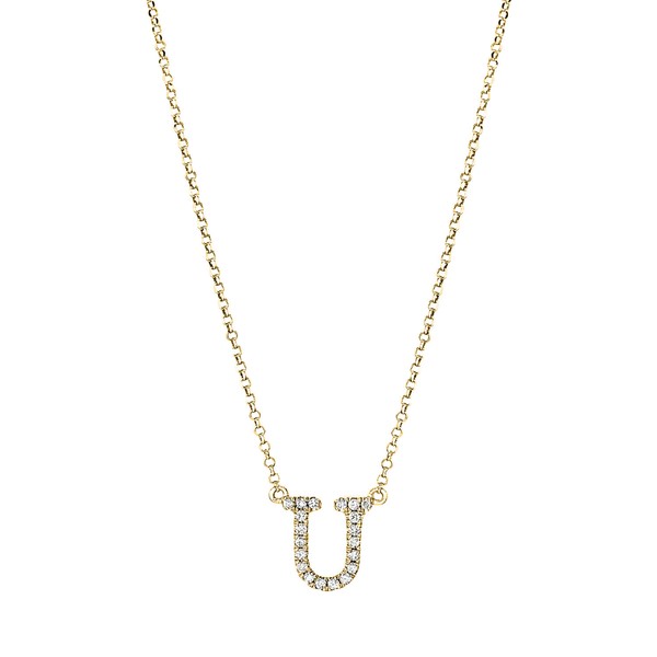 Collier aus 750 Gelbgold 20 Brillanten 0.08ct
