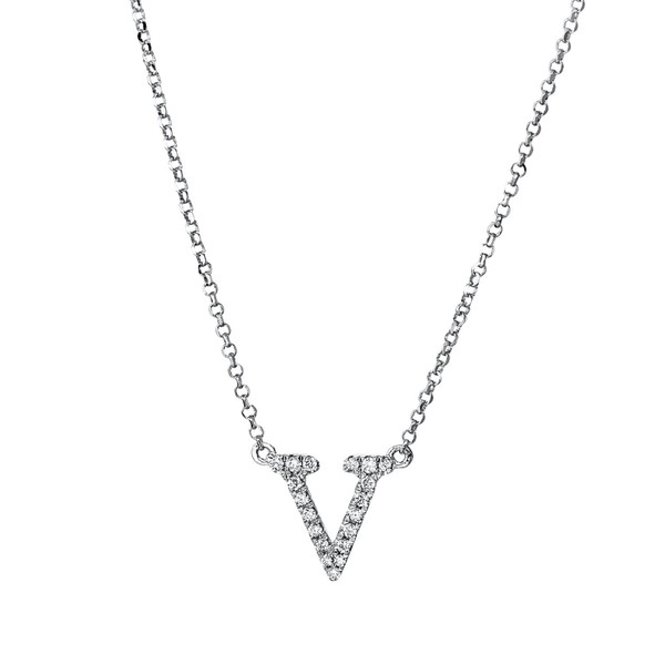 Collier aus 750 Weißgold 19 Brillanten 0.07ct