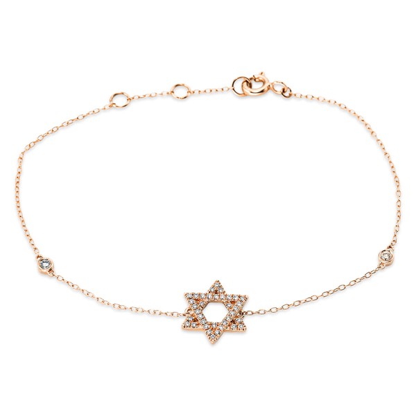 Armband aus 750 Rotgold 38 Brillanten 0.18ct