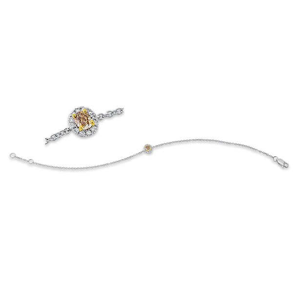 Armband aus 750 Gold gelb weiß 13 Brillanten 0.31ct