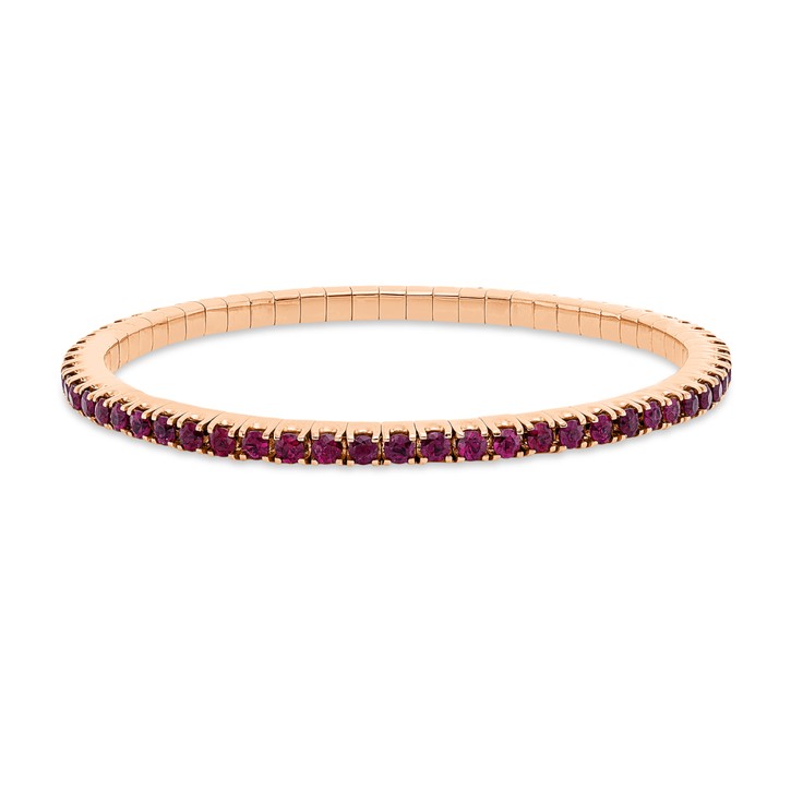 Armband Flex-Band aus 750 Rotgold 71 Rubine