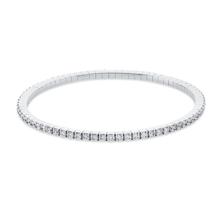 Armband Flex-Band aus 750 Weißgold 75 Brillanten 3.08ct