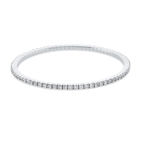 Armband Flex-Band aus 750 Weißgold 76 Brillanten 3,14ct TW-SI L:17cm 4er-Krappe Armband Flex-Band aus 750 Weißgold 76 Brillanten 3,14ct TW-SI L:17cm 4er-Krappe