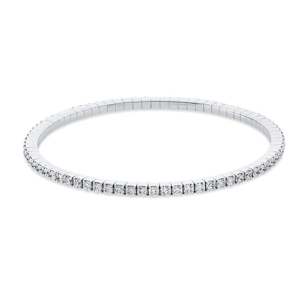 Armband Flex-Band aus 750 Weißgold 75 Brillanten 3.08ct