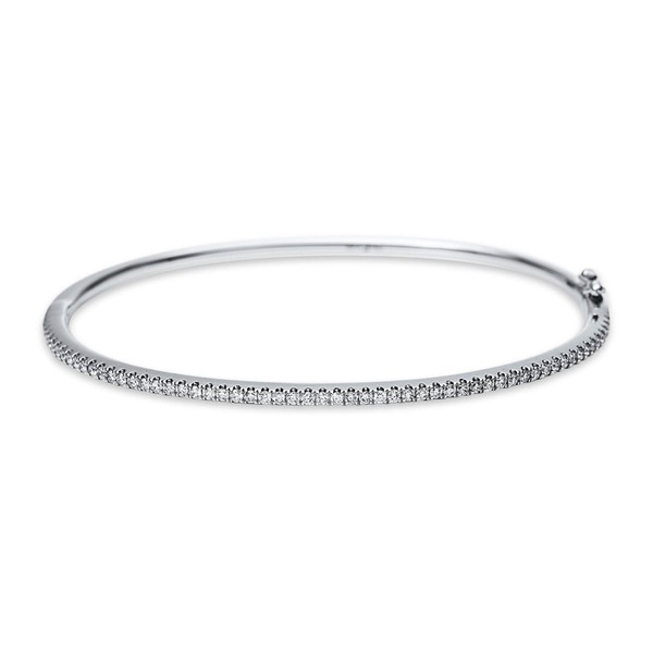 Armreif aus 750 Weißgold 58 Brillanten 0.63ct