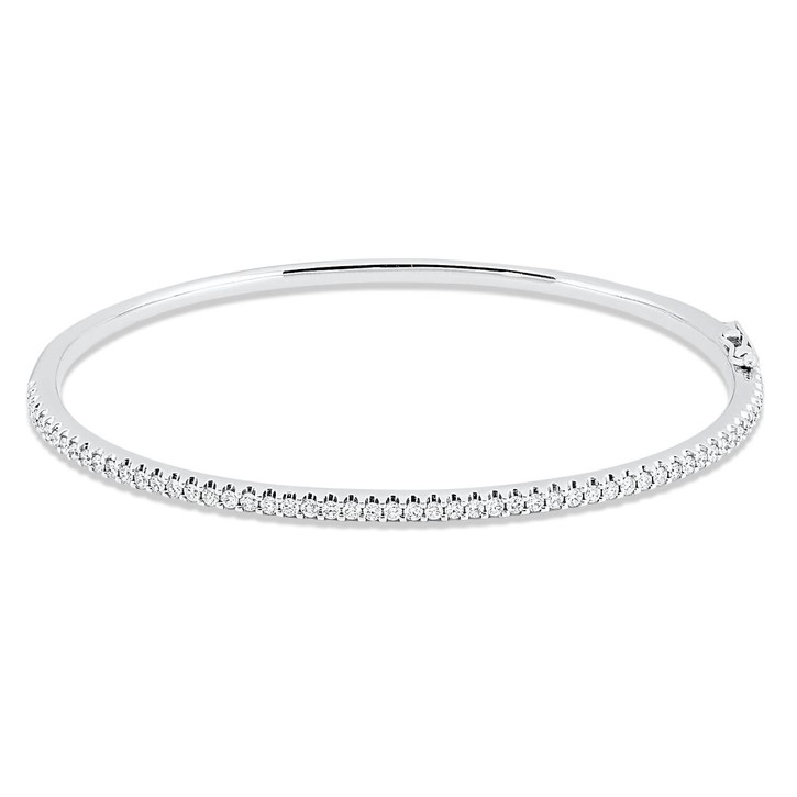 Armreif aus 750 Weißgold 55 Brillanten 0.72ct