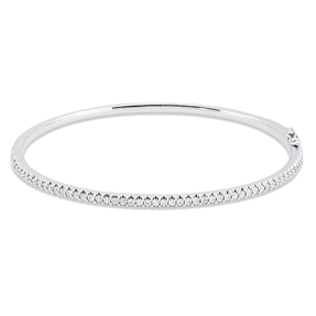 Armreif aus 750 Gold Weißgold 55 Brillanten 0,72ct TW-VSI 52x58mm
