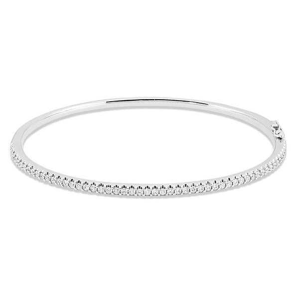 Armreif aus 750 Weißgold 55 Brillanten 0.72ct
