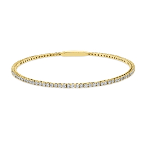 Armreif aus 750 Gold Gelbgold 90 Brillanten 1,93ct TW-SI