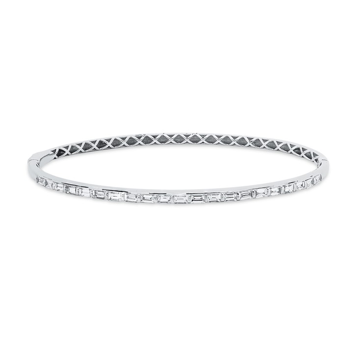 Armreif aus 750 Weißgold 21 Diamanten 0.89ct