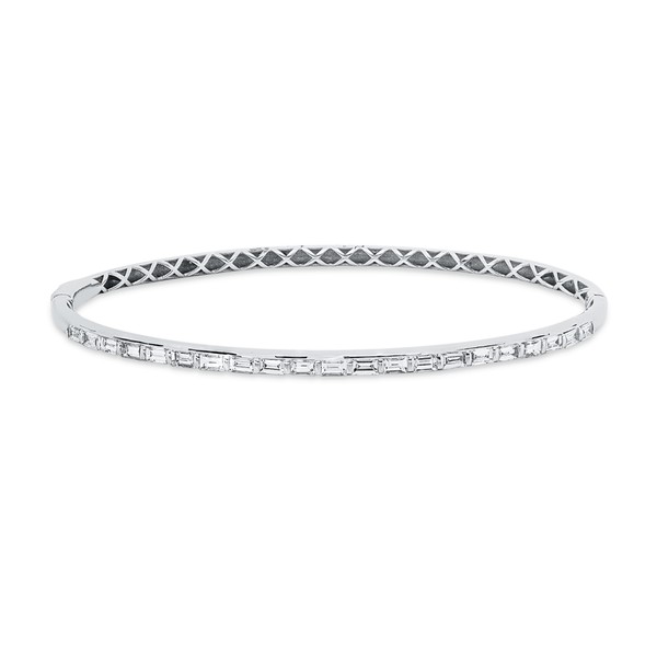 Armreif aus 750 Weißgold 21 Diamanten 0.89ct