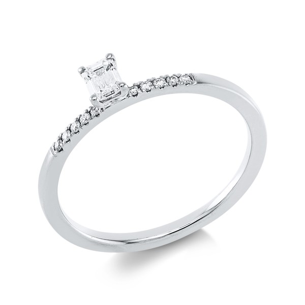 Ring aus 750 Weißgold 11 Brillanten 0.26ct