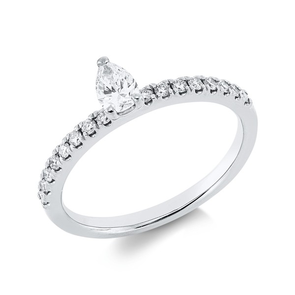 Ring aus 750 Weißgold 17 Brillanten 0.44ct