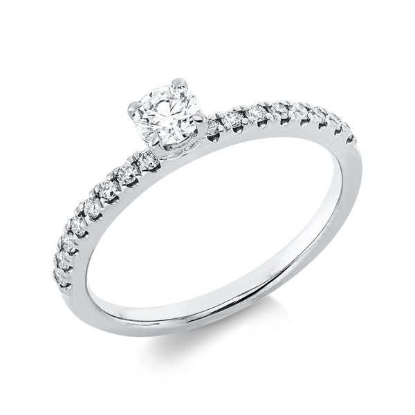 Ring aus 750 Weißgold 17 Brillanten 0.48ct