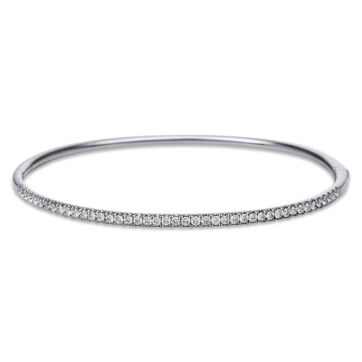 Armreif aus 750 Weißgold 43 Brillanten 0.78ct