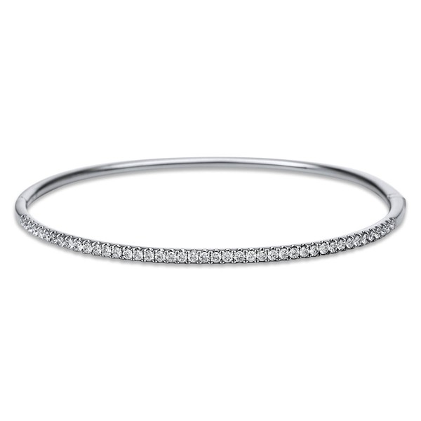 Armreif aus 750 Weißgold 43 Brillanten 0.78ct
