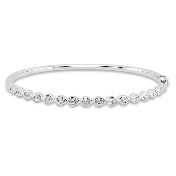 Armreif aus 750 Weißgold 15 Diamanten 1.3ct