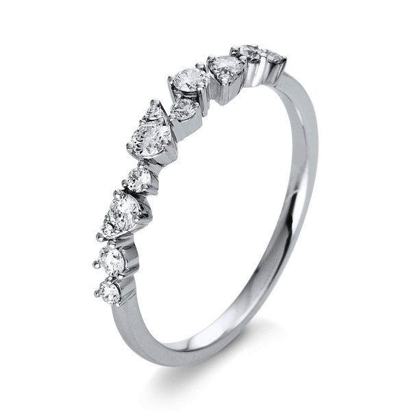 Ring aus 750 Weißgold 13 Brillanten 0.32ct