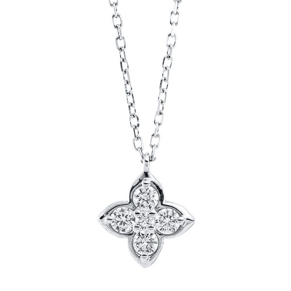 Collier aus 750 Weißgold 5 Brillanten 0.2ct