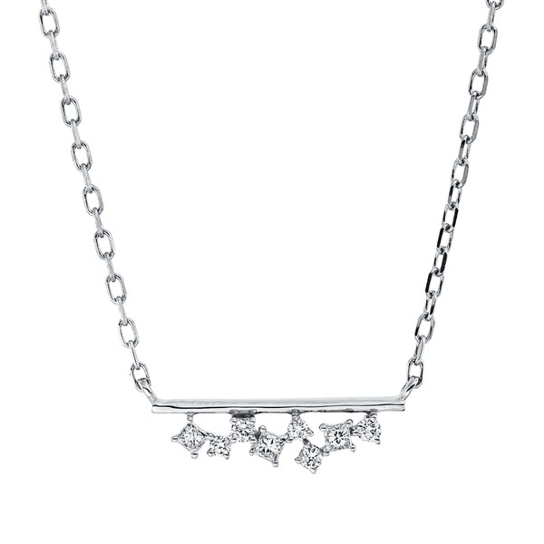 Collier aus 750 Weißgold 8 Brillanten 5.06ct