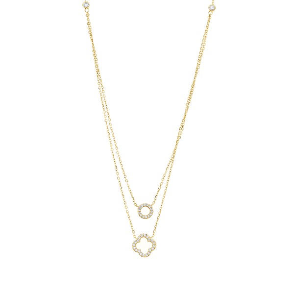 Collier aus 750 Gelbgold 36 Brillanten 0.17ct