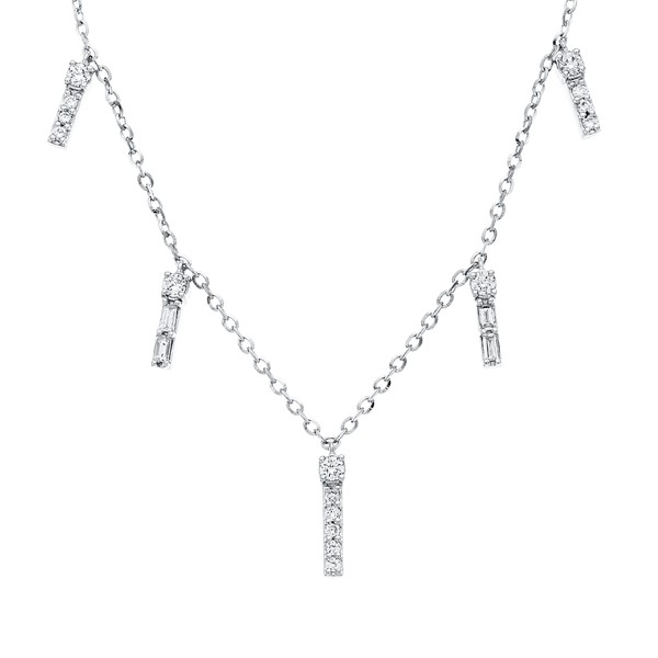 Collier aus 750 Weißgold 20 Brillanten 0.17ct