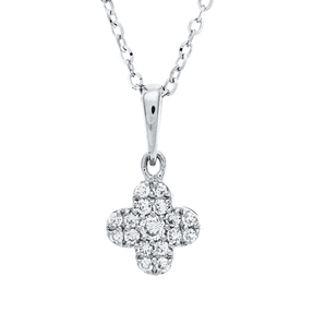 Collier aus 750 Gold Weißgold 17 Diamanten 0,09ct L:45cm Collier aus 750 Gold Weißgold 17 Diamanten 0,09ct L:45cm