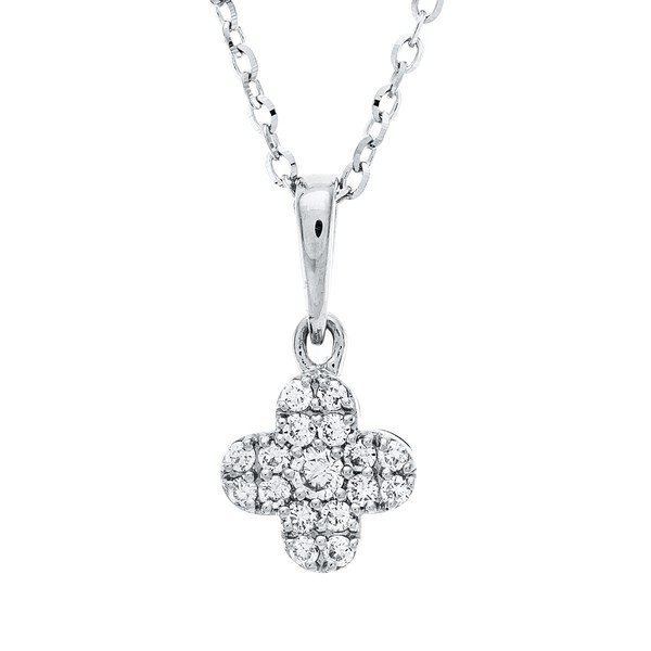Collier aus 750 Weißgold 17 Brillanten 0.09ct