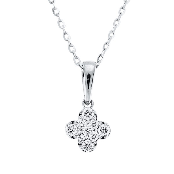 Collier aus 750 Weißgold 9 Brillanten 0.07ct