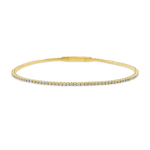 Armreif aus 750 Gelbgold 57 Brillanten 0.56ct