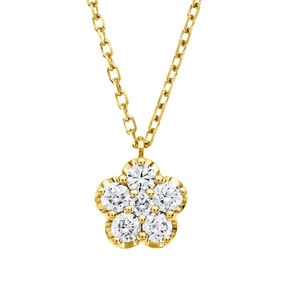 Collier aus 750 Gold Gelbgold 6 Brillanten 0,21ct TW-SI L:45cm Collier aus 750 Gold Gelbgold 6 Brillanten 0,21ct TW-SI L:45cm
