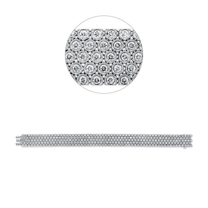 Armband aus 750 Weißgold 290 Brillanten 4.22ct