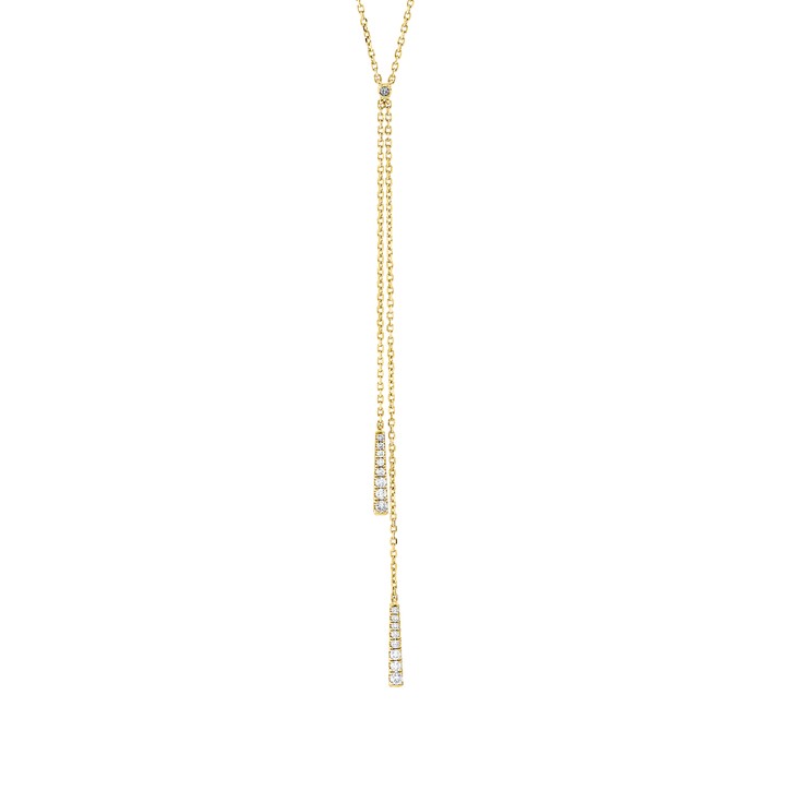 Collier aus 750 Gelbgold 21 Brillanten 0.2ct